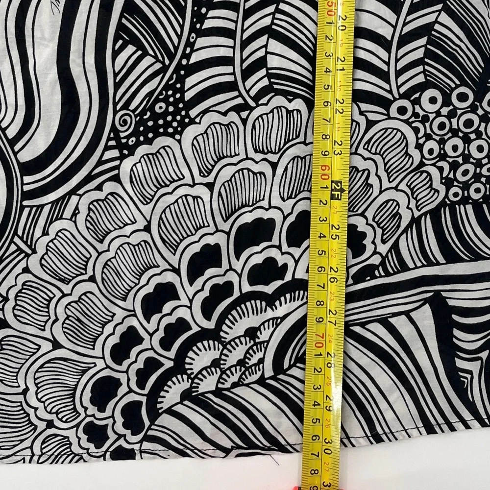 Trina Turk Cotton and Silk Sheer Tunic - Size Medium - Picture 7 of 12